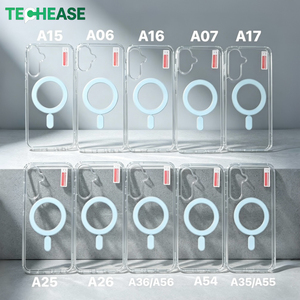 Funda Protectora para Teléfono S24 Ultra, TechEase, Transparente, Acrílica, TPU, Magnética, Antigolpes, Protección Anticaídas, Venta al por Mayor - Product Image 2