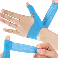 Bande de kinésiologie en coton pour poignet, attelle de soutien musculaire élastique, attelle de pression pour tendinite du pouce, sangle de sport fixe sans latex