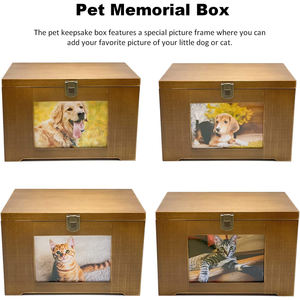 WDF Logo personalizzato per animali domestici urne per ceneri scrigno cinerario per gli animali pour animaux commercio all'ingrosso cofanetti e urne di bambù <span class=keywords><strong>pet</strong></span> per animali domestici - Product Image 2