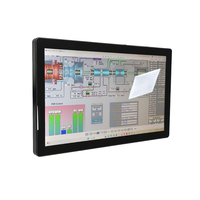 18,5 Zoll vollständig geschlossene eingebettete HDMI USB VGA-Schnitts telle industrieller kapazitiver Touchscreen-Industrie monitor
