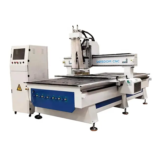 WS-1325-2C Mesin Router CNC Pengganti Alat Dua Poros, untuk Ukiran Kayu Di Papan MDF