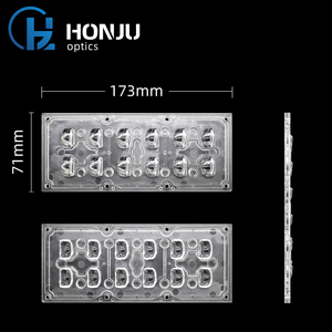 Nuova guarnizione ottica di iniezione illuminazione lampione stradale di inondazione modulo trasparente stampo lenti a Led lampada a luce di percorso lente a LED - Product Image 3