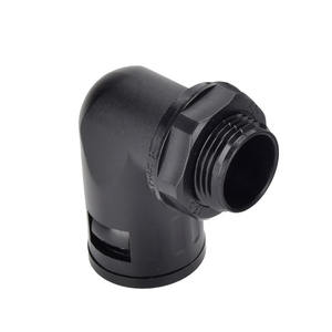 Équipement de distribution d'énergie de connecteur de conduit ondulé à angle droit en nylon personnalisé professionnel en gros - Product Image 1