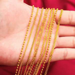 Goldschmuck vergoldet Live-Übertragung Verlängerung Twist Chopin Boss Frauen 50cm lange Kette - Product Image 5