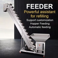 Ascenseur automatique de convoyeur de nourriture d'air Machine de conditionnement inclinée de type seau personnalisable de chargeur de vis pour des grains de café