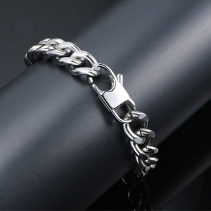 <b>Titanium</b> Steel <b>Chain</b> Bracelet 21 Cm Length For Men And Women Fashion Jewelry CE543 - Product Image 4