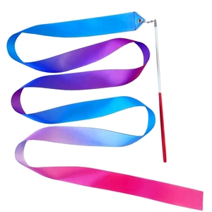 Ruban de danse en gros, dégradé brillant, pour gymnastique rythmique, avec bâton en plastique, pour spectacles et fêtes - Product Image 3