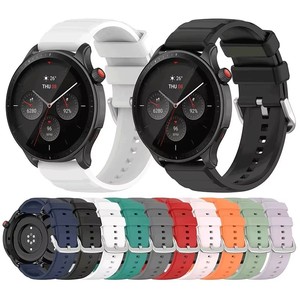 Correa Deportiva de Silicona de 22MM, Repuesto de Correa de Reloj Inteligente para <span class=keywords><strong>Amazfit</strong></span> GTR4 <span class=keywords><strong>3</strong></span>, Correa para Samsung Galaxy Watch3 45mm - Product Image 1