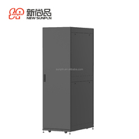 Rak Server Lantai 19 Inch, Kabinet Jaringan Baja SPCC, Cocok untuk Server, Switch, PDU, Set IT Lengkap, Siap Pasang