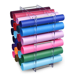 28075 30 Holes <strong>Vinyl</strong> <strong>Storage</strong> Rack Acrylic <strong>Vinyl</strong> Roll Holder Lightweight Sturdy Acrylic <strong>Vinyl</strong> <strong>Storage</strong> for Art Room Decor - Product Image 1