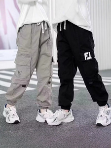 Nouveau pantalon de sport pour garçons 2025 – Pantalon de travail tendance à jambes larges pour le printemps et l'automne, tailles moyennes et grandes - Product Image 4