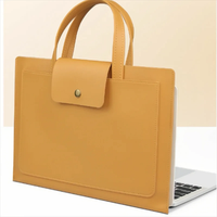 Porte-documents en cuir PU imperméable promotionnel en gros housse pour ordinateur portable pochette antichoc doublure travail sac de rangement professionnel sac à dos