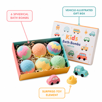 Coffret Cadeau de 6 Bombes de Bain Thème Véhicule pour Enfants avec Jouets Surprise, Marque Privée OEM, Vente en Gros
