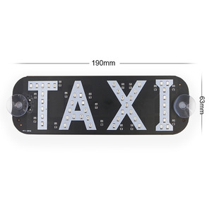 TAXI light, taxi vacant light, LED chauffeur service, vacant license <b>plate</b>, taxi vacant indicator light - Product Image 5