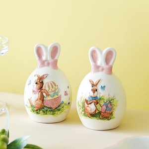 BONWILL Prévente – Saladier et poivrière décoratifs <span class=keywords><strong>lapin</strong></span> de Pâques mignon pour la maison - Product Image 1