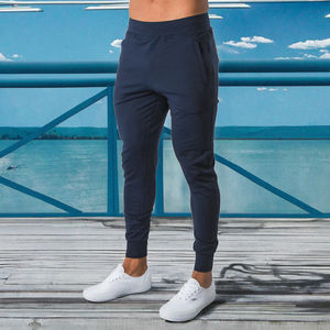 Pantalones Deportivos de Gimnasio para Hombre, Personalizados por el Fabricante, Talla Estadounidense, Secado Rápido, Transpirables, de Algodón y Elastano, con Cierre de Cordón, Estilo Jogger - Product Image 2