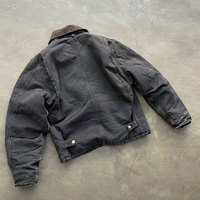 Veste de travail personnalisée en toile de canard épaisse pour homme, avec crochets de ponte et fermoirs de pompier, pour marins, charpentiers, chauffeurs de camion et ouvriers