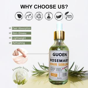 Huile de croissance capillaire biologique végane à la kératine, au collagène, à l'huile d'argan, de jojoba et de romarin, soin capillaire naturel unisexe pour le traitement du cuir chevelu - Product Image 3