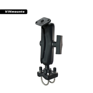 VINmounts แฮนด์จับแบบ Double U-Bolt พร้อมขาจับแบบ Double Ball Mount และแขนขนาดกลาง สำหรับรางขนาดเส้นผ่านศูนย์กลาง 13 ถึง 33 มม. สำหรับรถ ATV/มอเตอร์ไซค์ - Product Image 2