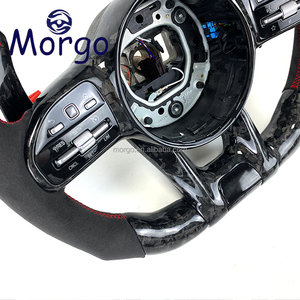 Volante Deportivo Personalizado de Fibra de Carbono Forjado con LED para W204 W205 W211 W212 W213 Todas las Series, Estilo Racing Mejorado - Product Image 3