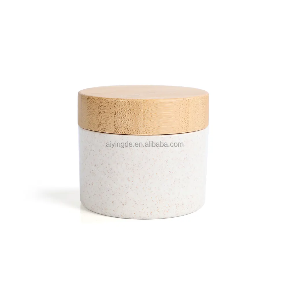 30ml Eco-Friendly Wheat Straw Material Plastic Cosmetics Container Recycled Refillable Lotion Face Cream Jars