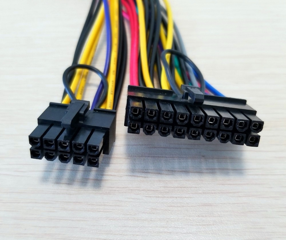 ATX PSU 24 Pin a 18 Pin + 10 Pin + IDE 4Pin convertir adaptador de Cable para HP Z800 estación de trabajo placa base 30cm