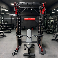 Station d'entraînement multifonctionnelle Smith Machine pour la maison : équipement de fitness intégré, cadre de squat, presse, station de musculation pour pectoraux