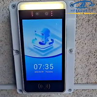 HFSecurity Terminal de Control de Acceso de Pared de 8 Pulgadas HFSecurity RA08, Reconocimiento Facial/RFID/Vena de la Palma, Sistema de Control de Asistencia con Torniquete