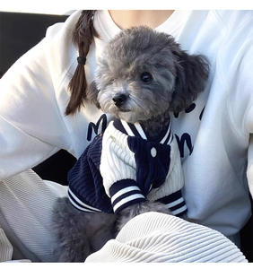 Özelleştirilmiş pet giyim moda beyzbol pet üniforma köpek hoodie sıcak kedi gezi ceket - Product Image 2