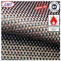 Tissu en polyester ignifuge teint en fil double brin, conforme aux normes ASTM F1506, CPAI-84, CA TB 116, pour sacs de rangement de sécurité incendie