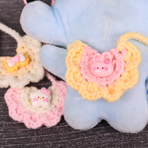 Custom DIY <b>Doll</b> Trade Fashion Crochet Mini Baby <b>Dolls</b> Bib Cartoon Mini Knit <b>Dolls</b> Mini Baby Bib - Product Image 5
