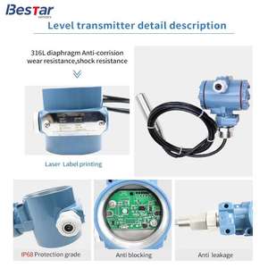 جهاز إرسال مستوى السوائل الصناعي الغاطس 220 فولت مع شاشة LCD، مستشعر مستوى السوائل من 0-200 متر لخزانات المياه والديزل، 4-20 مللي أمبير - Product Image 4