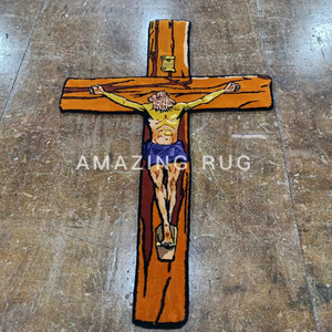 Più Design di lusso fustellato tappeto di qualsiasi forma a mano Tufted <span class=keywords><strong>cotone</strong></span> supporto bagno <span class=keywords><strong>cucina</strong></span> spiaggia di lusso acrilico Die taglio quadrato - Product Image 2