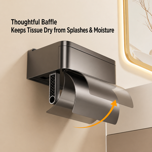 Support mural en plastique pour <span class=keywords><strong>papier</strong></span> <span class=keywords><strong>toilette</strong></span> avec étagère de rangement à <span class=keywords><strong>ventouse</strong></span>, <span class=keywords><strong>distributeur</strong></span> de rouleaux de <span class=keywords><strong>papier</strong></span> <span class=keywords><strong>toilette</strong></span> à 3 niveaux pour salle de bain - Product Image 4