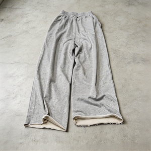 Custom Logo Men's Wide Leg 100% Cotton Sweatpants Elastic Waist Casual Black Gray Autumn Style <b>Pants</b> for Men - Product Image 2