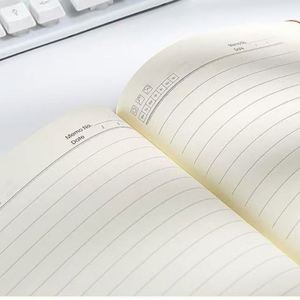 Juego de Cuadernos de Tapa Dura de Tela y Cuero PU A5 Multicolor, Personalizables al por Mayor, Cuadernos para Oficina/Escuela - Product Image 4