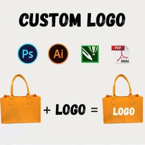 กระเป๋าถือผ้าสักหลาดคุณภาพสูง สีสันสดใส ความจุเยอะ รับทำโลโก้ตามสั่ง กระเป๋าโท้ทแบรนด์ดัง ของที่ระลึกธุรกิจ ของขวัญ - Product Image 2