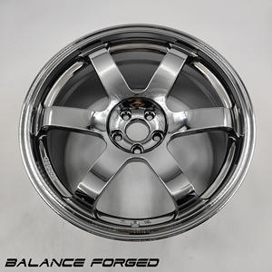 Rines Forjados de 6 Radios con Acabado Cromado Negro Profundo de 17 18 19 20 Pulgadas 5x114.3 5x120 5x112 para Mustang <span class=keywords><strong>Civic</strong></span> Camaro BMW Audi Benz - Product Image 3