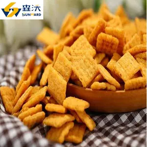 100kg-150 kg/std Doppels ch raube Gebratene Corn Chips Snacks Flakes Lebensmittel herstellung Maschine Puff Corn Extruder