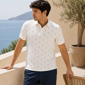 Polo de Golf Blanco Premium Personalizado para Hombre, con Absorción de Humedad, Marca Privada, Ropa de Resort OEM - Product Image 1