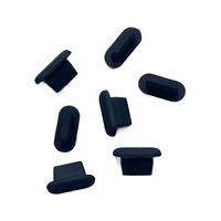 Bouchon anti-poussière noir et blanc étanche pour téléphones Apple, bouchon en silicone de type L, protection contre la poussière du port de charge pour iPhone 14/13