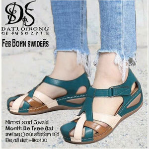 Sandalias de Plataforma para Mujer, Verano, Moda, Material PU, Estilo Europeo Americano Retro, Tallas Grandes - Product Image 3