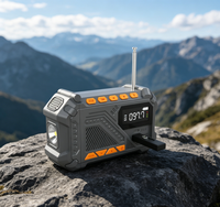 14800MWH FM Notfall-Internetradio mit Solar- und Handkurbel für Zuhause, Klettern, Wetterbericht, SOS, Taschenlampe, WB AM Radio