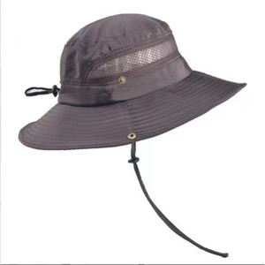 Sombrero de Pescador con Ala Ancha, Protección Solar UV, Transpirable, para Verano, Pesca, Adultos, Gris, Azul Marino, Rojo, Verde Militar, Negro, Caqui - Product Image 5