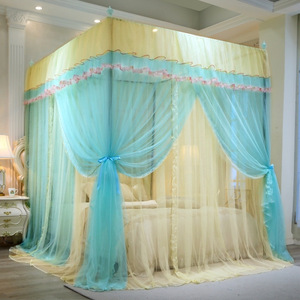 Giá bán buôn Vua giường muỗi Net mosquitero de doble capa cô gái giường tán hai lớp muỗi Net - Product Image 2