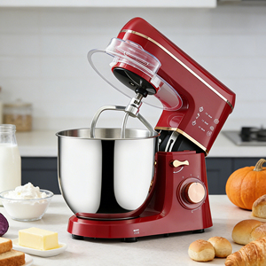 Mélangeur sur socle électrique compact pour pâtisserie et cuisine, pour la préparation de pâtes, type Kitchen-Aid, NS01004 - Product Image 3