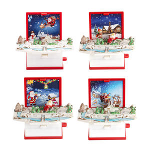 Livre pop-up 3D créatif tendance sur TikTok, mini <span class=keywords><strong>porte</strong></span>-clés pliable, pendentif amusant, boutique de hamburgers, cadeau pour l'école primaire - Product Image 5