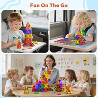 Ensemble de jouets de construction magnétique de haute qualité pour enfants, parking 3D miniature portable de poche, cadeau pour les garçons et les filles