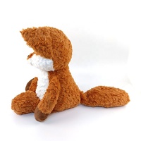 Style nordique en peluche câlin jouet Orange renard rouge hypoallergénique coton tissu broderie PP coton remplissage jambes brunes