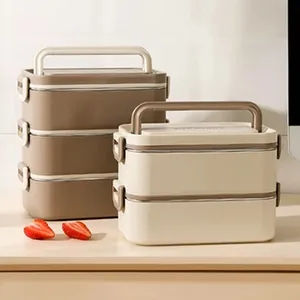FTS bento kutusu profesyonel İtalyan kişiselleştirilmiş taşınabilir yalıtımlı yemek kutusu set yemek kabı